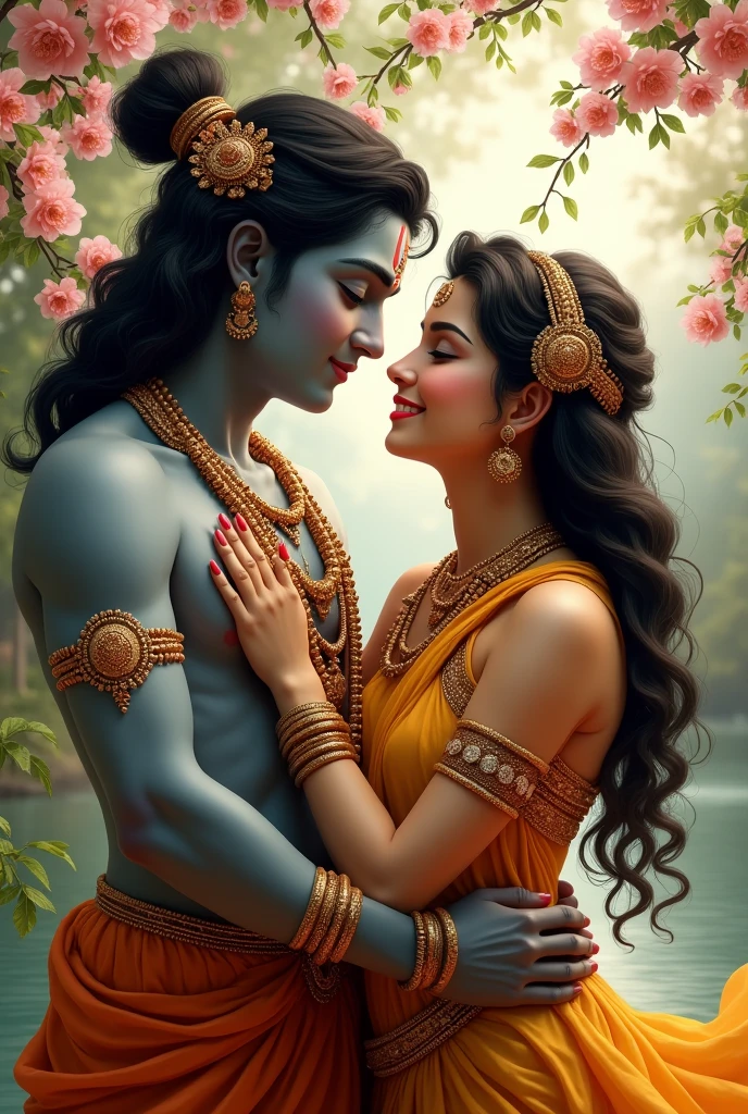 Radha krishna smile picture