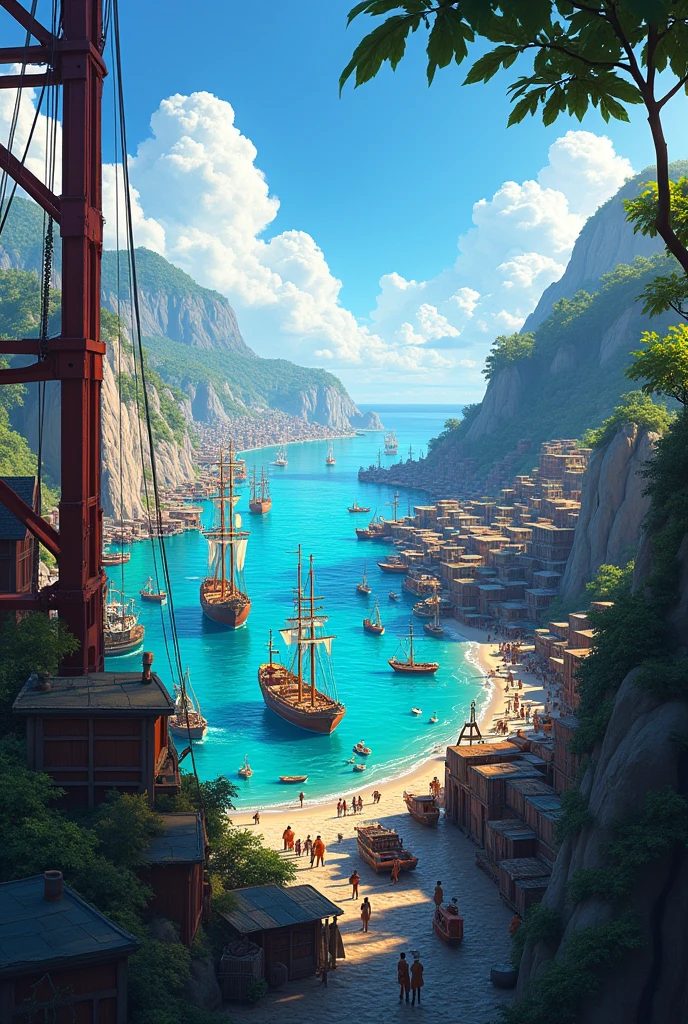 Give me a detailed poster on the concept of Harbours with important details 
