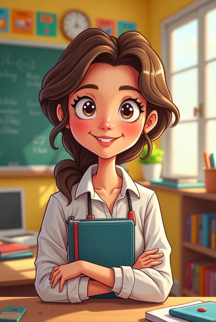 Can you create a cartoon version of teacher ?
