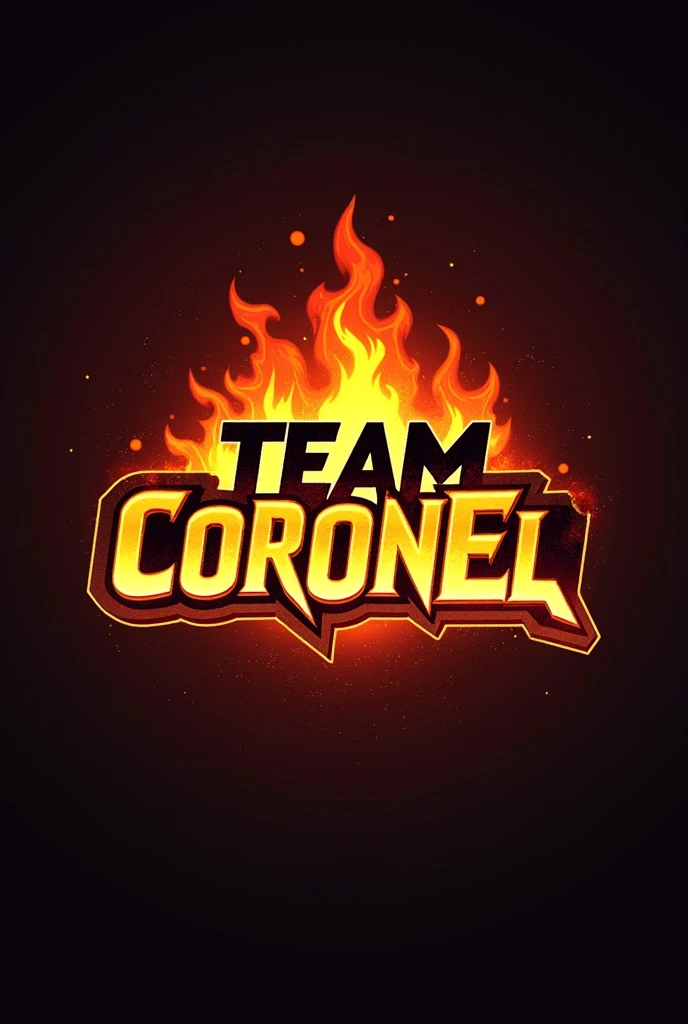 A logo with the word "TEAM CORONEL" related to fire