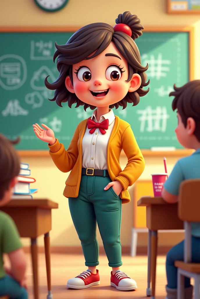 Can you create a cartoon version of teacher ?