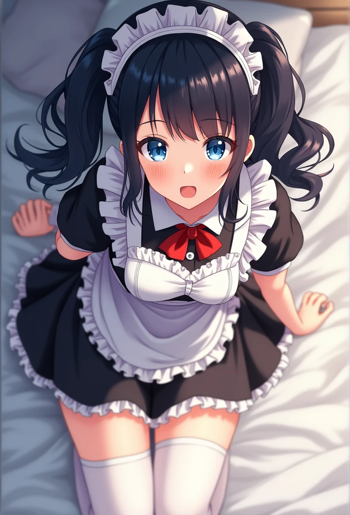 maid makes cum with her tits