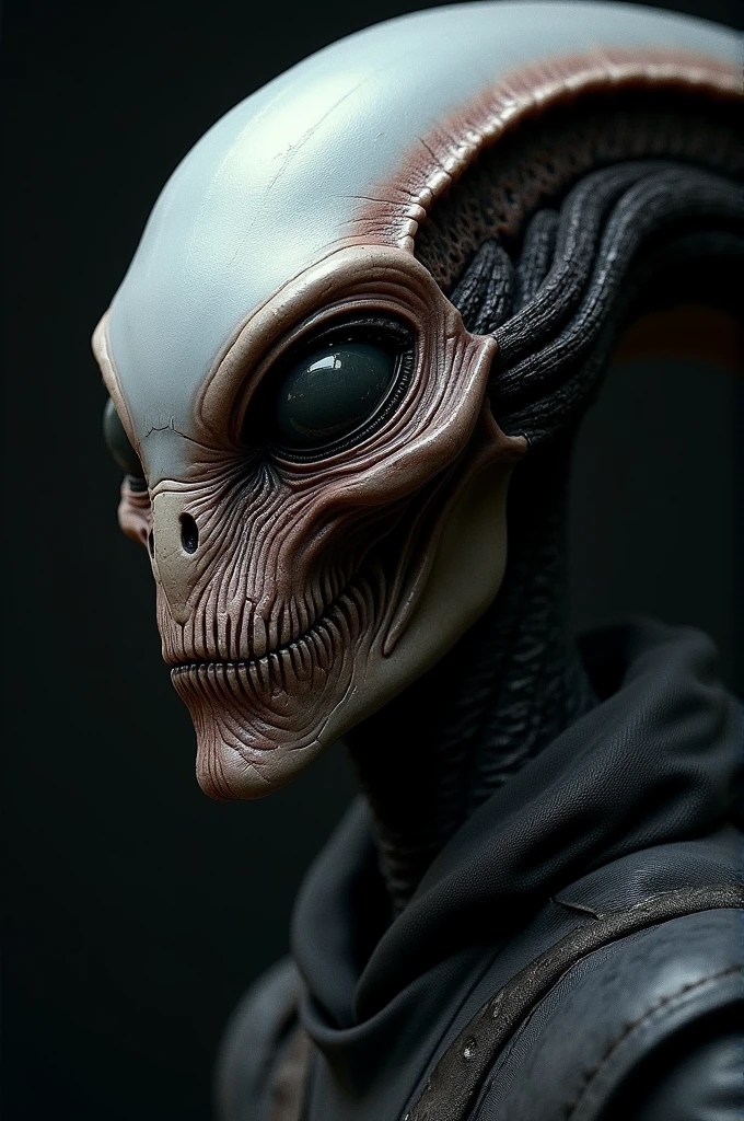 ((best quality)), ((masterpiece)), (detailed), perfect face alien man future dark