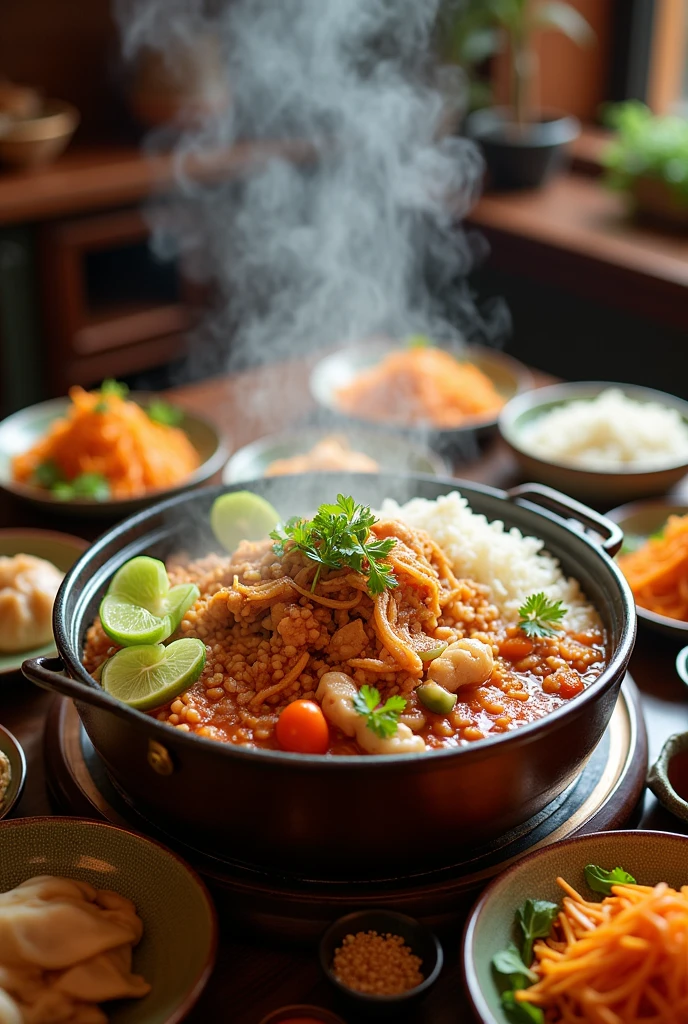 Make me a delicious Chinese meal with a big bowl