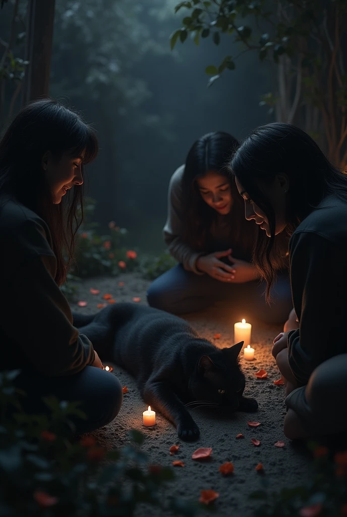 Mourning the death of a black cat 