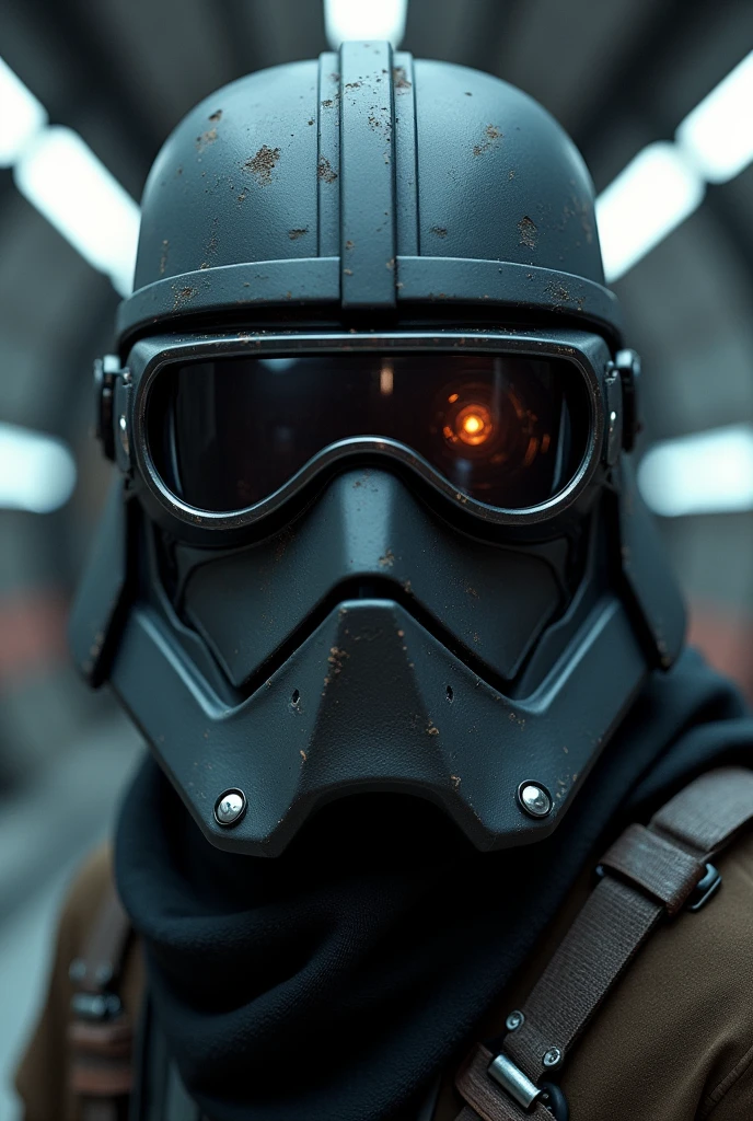 ski mask with welding goggles over the eyes Star Wars themed