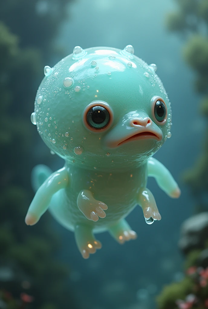 1 Care: Gelatinous creature with 3 eyes and 1 mouth. (Replace with 1 kg of fresh octopus)