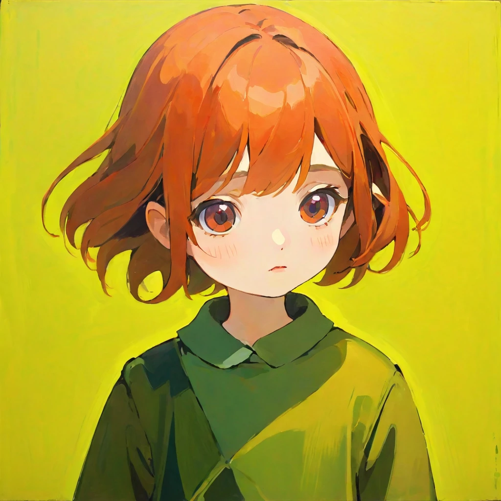 The girl who lost the fight, Amy Earls, abstract expressionism, Looks boring, gesture, Whimsical、Deformation、