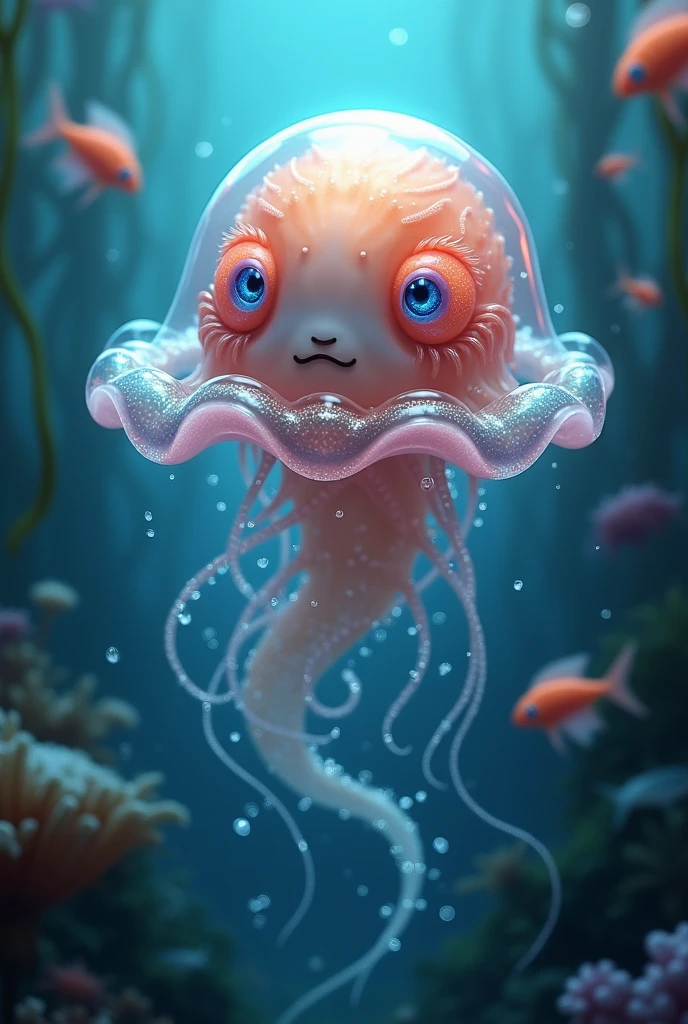1 Care: Gelatinous creature with 3 eyes and 1 mouth. (Replace with 1 kg of fresh octopus)