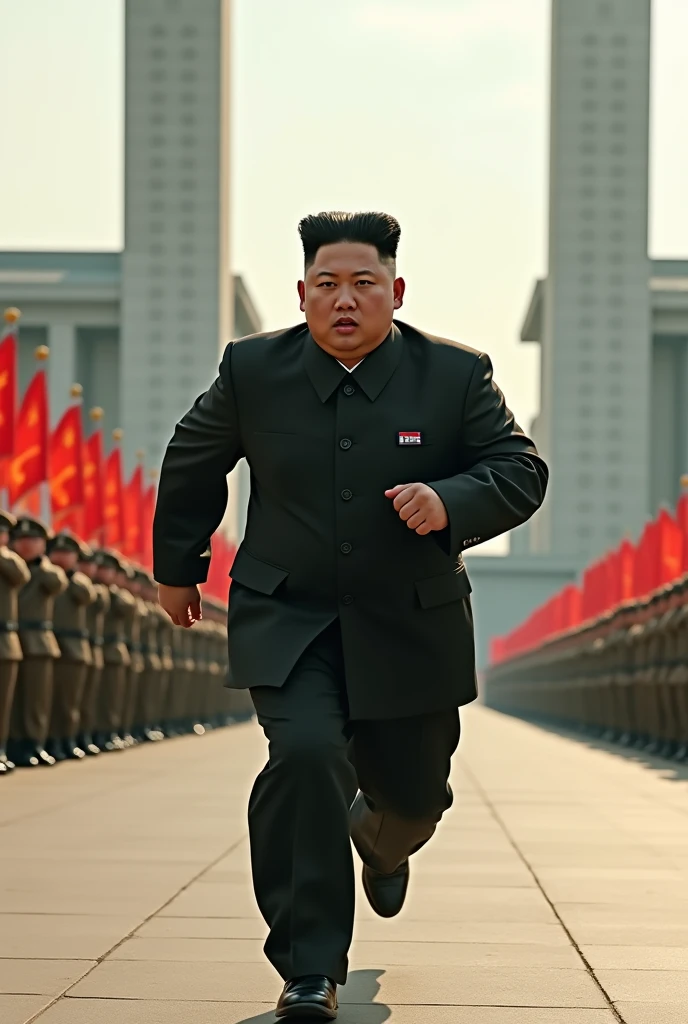 Kim Jong Un Running