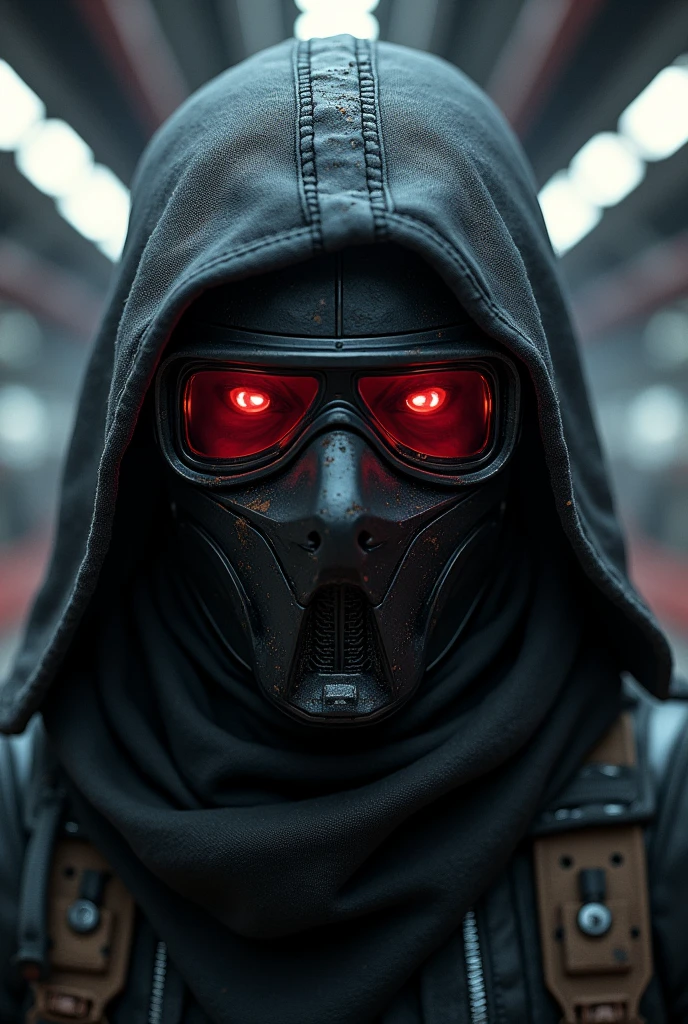ski mask with welding goggles over the eyes Star Wars themed
