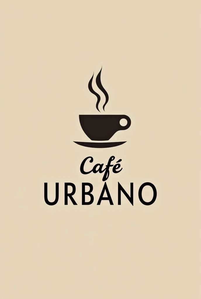 We need a modern, minimalist logo for a coffee shop called "Café Urbano". The design should combine the tradition of good coffee with a contemporary and elegant style. The logo should be clean, simple, and convey sophistication. An iconic isologo is sought, where the isotype is closely related to the name. The end result must be attractive both in terms of design and in the quality of the product it will represent.

