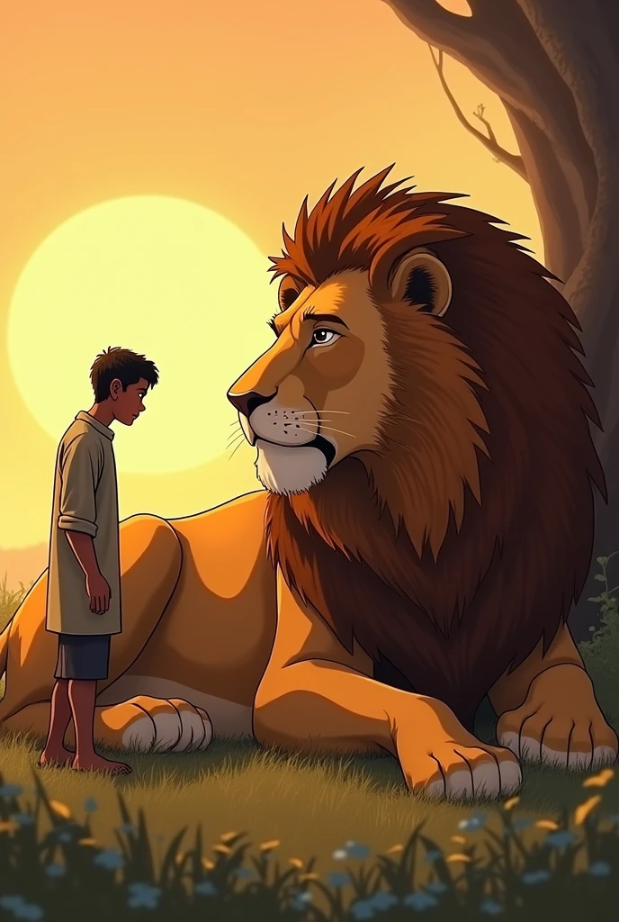 Raghu: "lion ,how are you? You seem to be somewhat tired today."