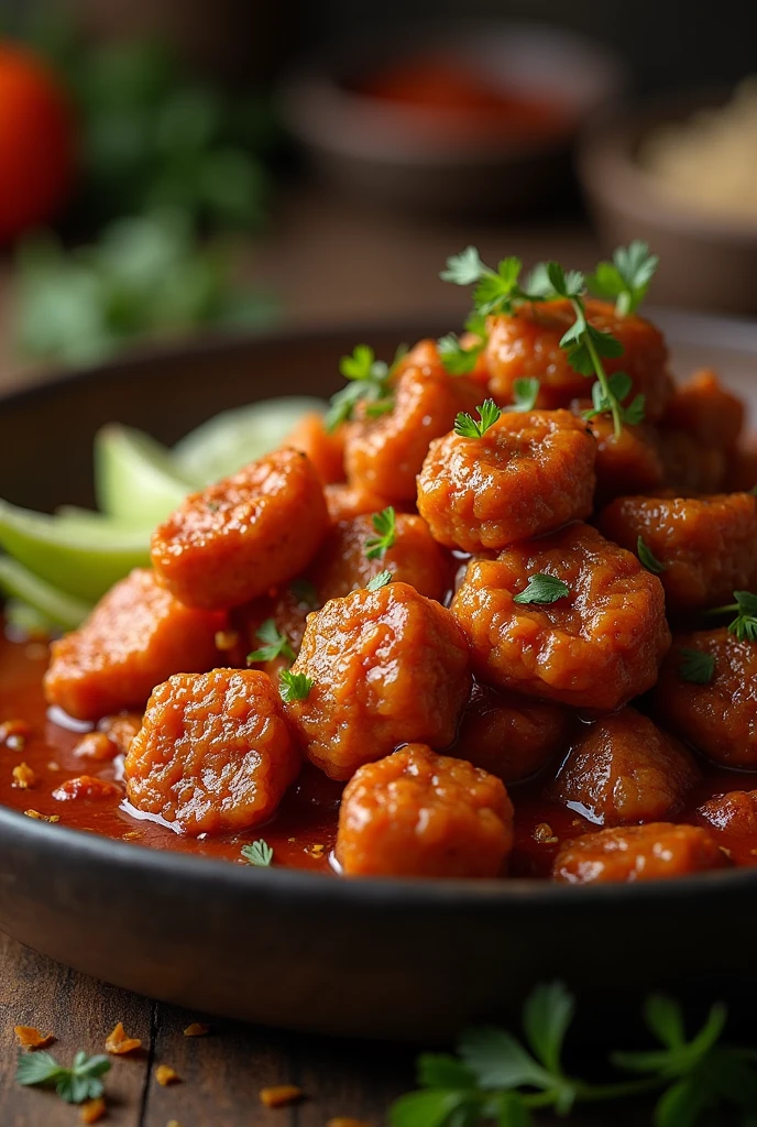 elicious huge rendang, cinematic, award winning photography, studio lighting, studio background, advertising photography, intricate details, hyper-detailed, ultra realistic, 8K UHD --s 250 --v 5 --q 5