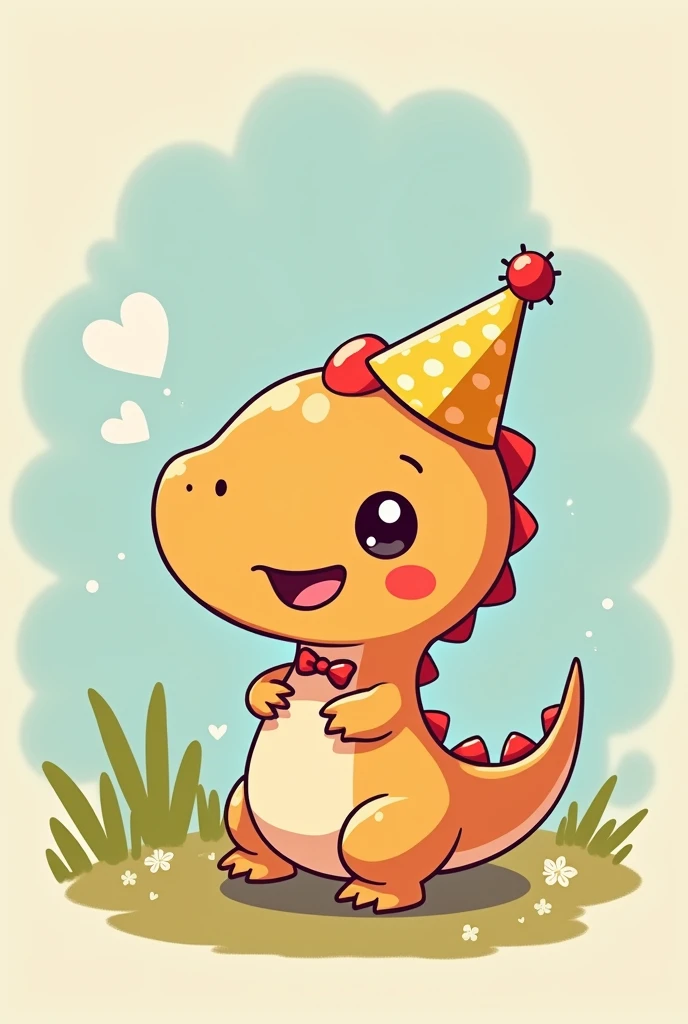 A chibi dinosaur 