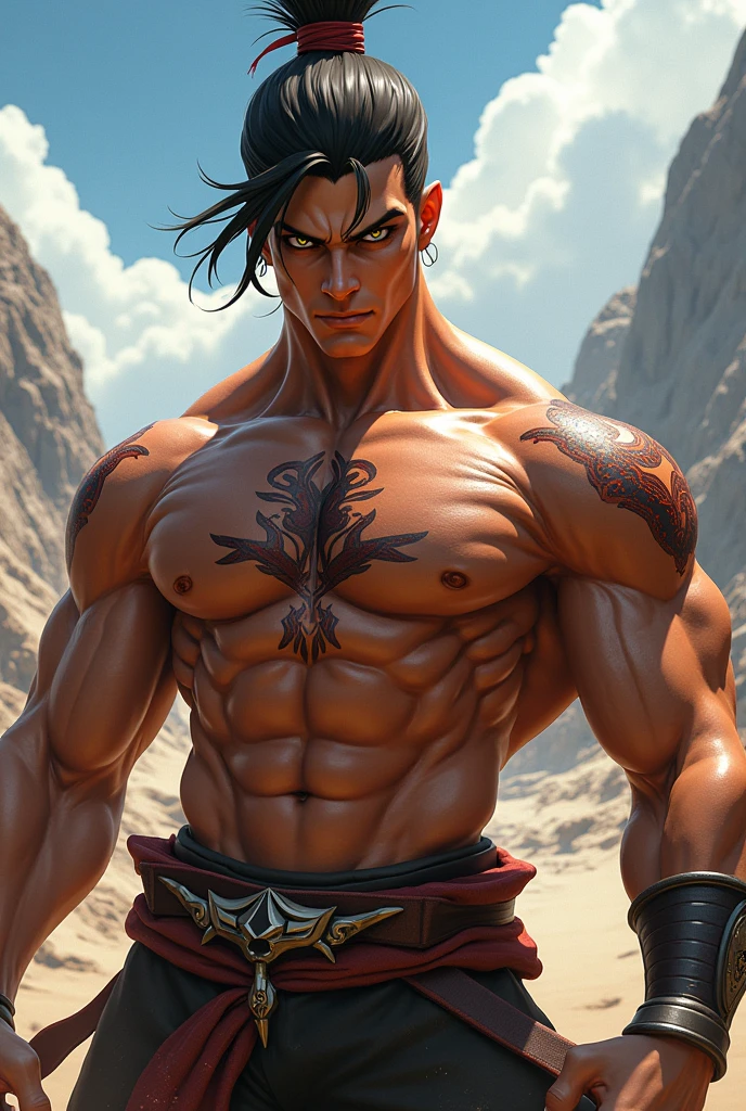 cool genshin impact shirtless kinich