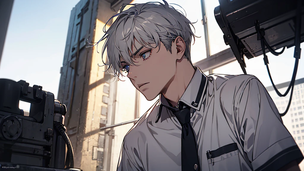 Occupation: Academy Caretaker, possible witness to obscure events Age: Unknown Appearance: Pale and thin, with disturbing eyes and enigmatic expressions, gray hair. He wears a worn-out janitor's uniform and carries a bunch of rusty keys..