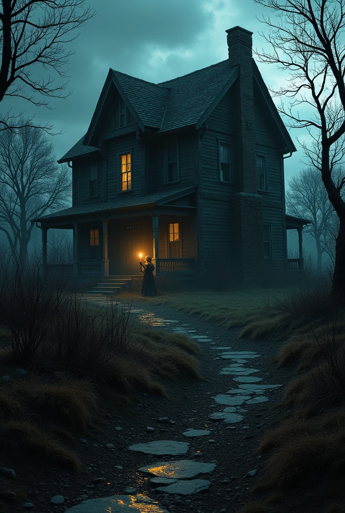 In a forgotten town, there stood an ancient house, long abandoned but never truly empty. Local legend claimed the walls whispered at night, reliving the last moments of those who dared enter. One stormy evening, a curious traveler sought shelter there. The door creaked open on its own, inviting him in.
Inside, the air was thick with decay, the smell of damp wood and something else—something metallic. He lit a candle, the flickering light casting twisted shadows that danced on the walls. As he moved deeper into the house, the whispers began, faint at first, then growing louder. They weren’t random; they formed words.
“Leave. Before it’s too late.”
Ignoring the warning, he continued, the voices now screaming in desperation. Suddenly, the door slammed shut behind him. The walls began to bleed, crimson streaks seeping from the cracks. Panic surged through him as the floorboards warped, revealing a dark, bottomless pit.
A cold hand grabbed his ankle, pulling him down. As he fell into the abyss, the last thing he heard was the house’s voice, no longer whispering but laughing—a cold, hollow sound. The traveler was never seen again, becoming just another whisper in the house’s walls.