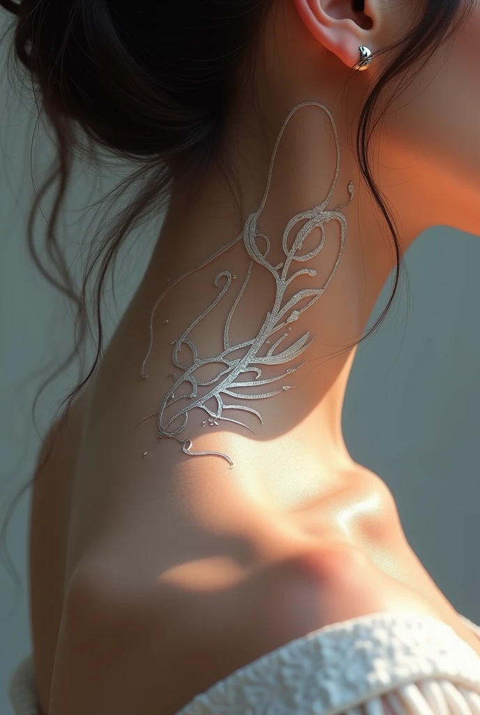 I want a tattoo on my neck on the side that symbolizes silver