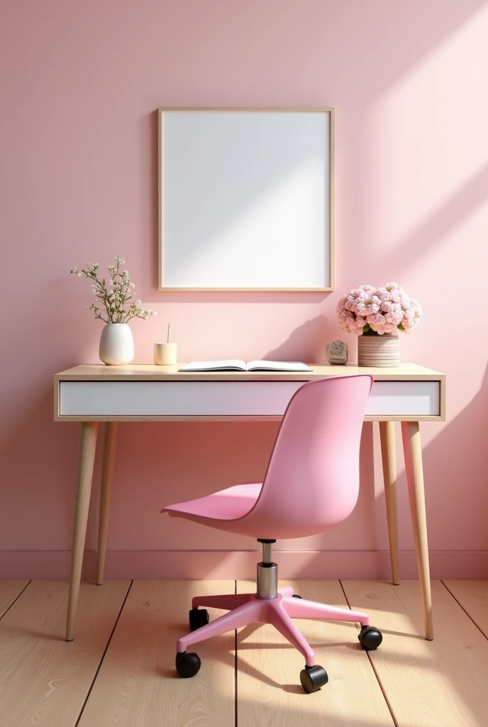 student desk and pink chair png