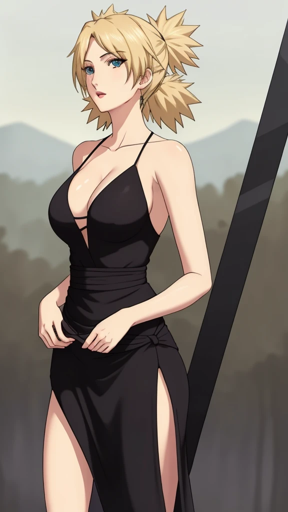 beautiful woman, hyperrealism, detailed, epicpose, (lightroom:1.13), soft light, (natural skin texture:1.2), (hyperrealism:1.2), sharp focus, focused, sexy slit Dress.