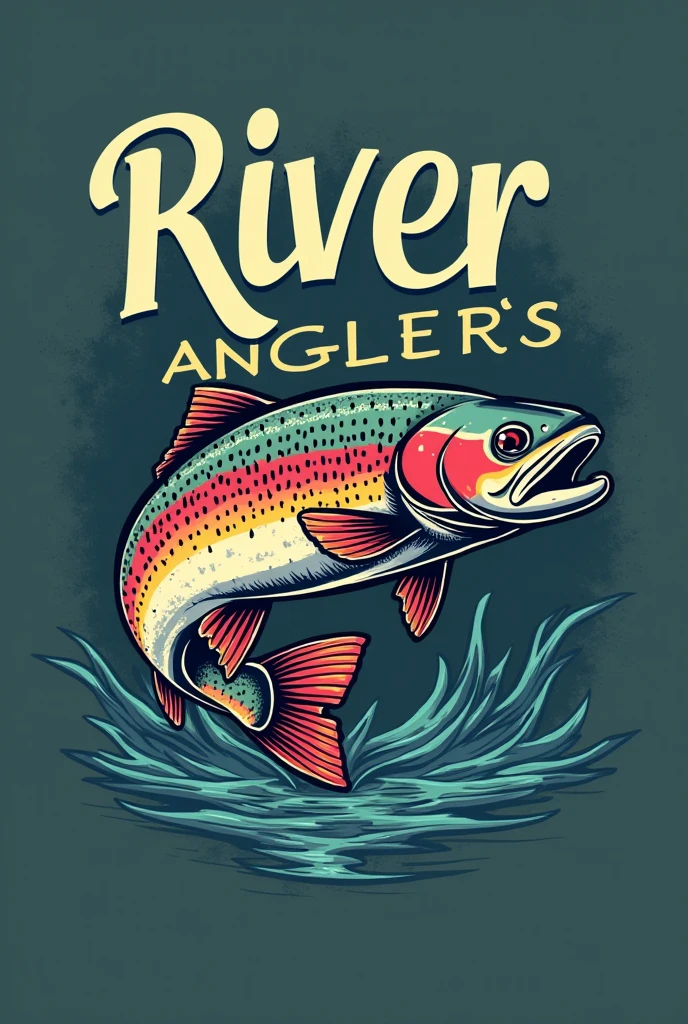 You can make a logo with the name River Anglers and a rainbow trout