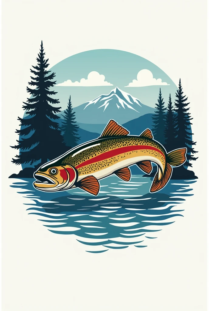 You can make a logo with the name River Anglers and a rainbow trout