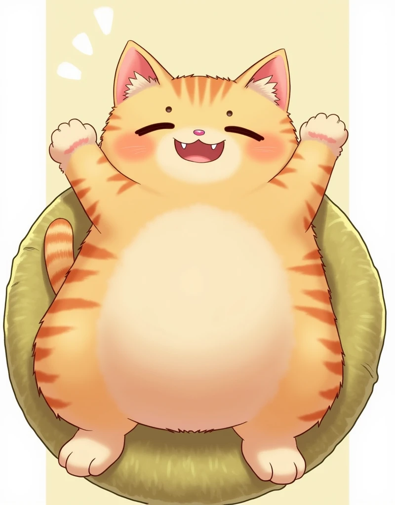 (Highest quality,Extremely detailed depiction,Incredible high resolution),Cute kitten,Circle々Fat kitten,Deformed Character,A cool posing cat,