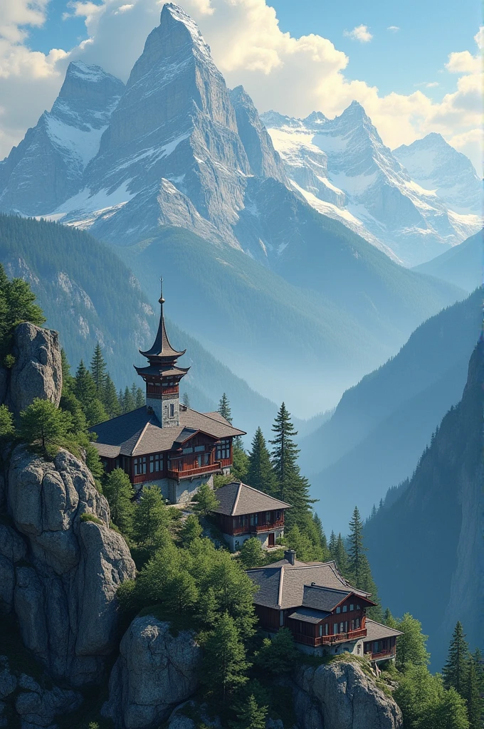 In a big city on a mountain there is a big ILINTAMON writing