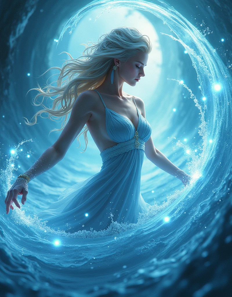 ((best quality)), ((masterpiece)), (detailed), (realistic), (official art), (extremely detailed CG unity 8k wallpaper), (water magic:1.2), (manipulating water:1.1), (elemental control:1.2), (graceful movements:1.1), (aquatic beauty:1.2), (mystical powers:1.2), (serene expression:1.1), (flowing tides:1.2), (sparkling droplets:1.2), (enchanted aura:1.1), (magical incantation:1.2), (rippling waves:1.2), (splendid water formations:1.1), (emerging from a water vortex:1.2), (resonating with nature:1.2), (commanding the elements:1.2), (translucent veil:1.1), (wisdom and power:1.2), (whirlpool of enchantment:1.2), (glowing water glyphs:1.1), (harmony with the sea:1.2), (mysterious origins:1.2), (harmonious balance:1.1), (serene strength:1.2), (spellbinding spectacle:1.2), (immersing in liquid magic:1.1), gorgeous woman [Elizabeth II:Maude Adams:0.45] (embracing her destiny:1.2)