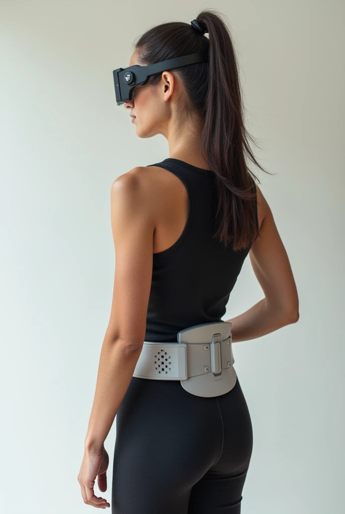 Create the plans for a smart belt, measuring 100 centimeters long and 5 centimeters wide. That it has sensors all around it that detect nearby objects and that with the help of small motors positioned throughout the belt area, they vibrate when the sensor detects an object.. Add an on/off button, a button to adjust the vibration levels and a switch to charge the belt. at the same time, Add a small wireless headset that can be connected to the belt and that will provide more detailed information about the objects captured by the sensors.. Just make the belt, no people. 