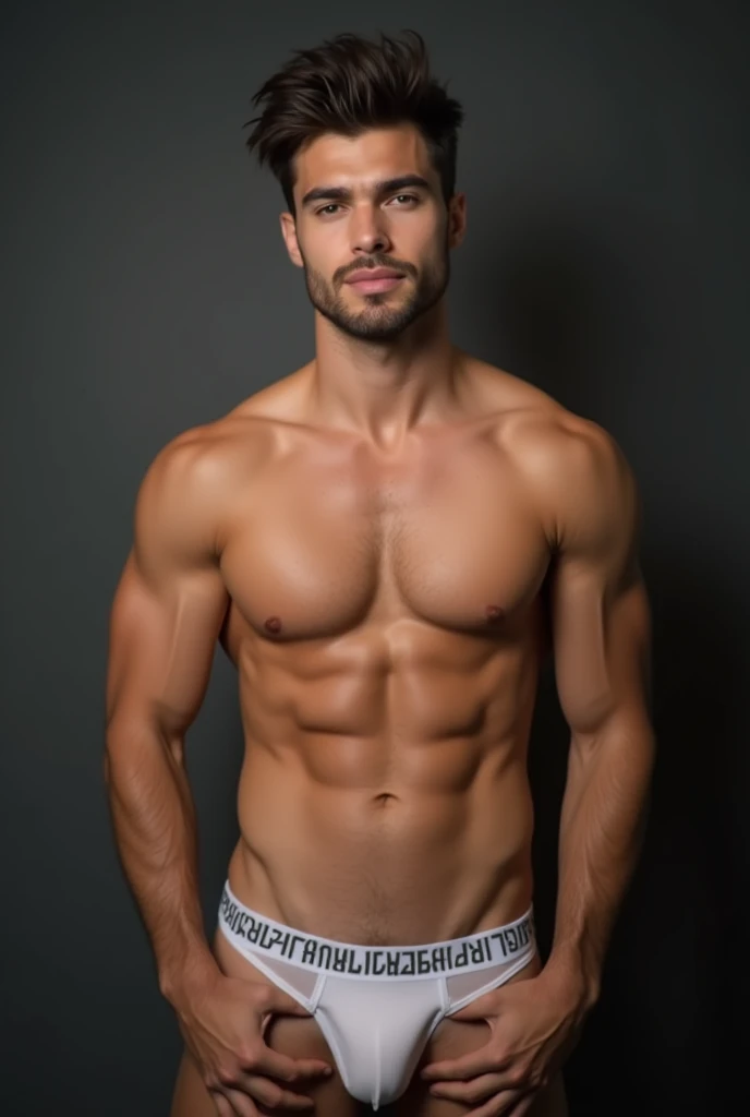 Handsome boy without clought on under wear in sexey look
In 4k quality