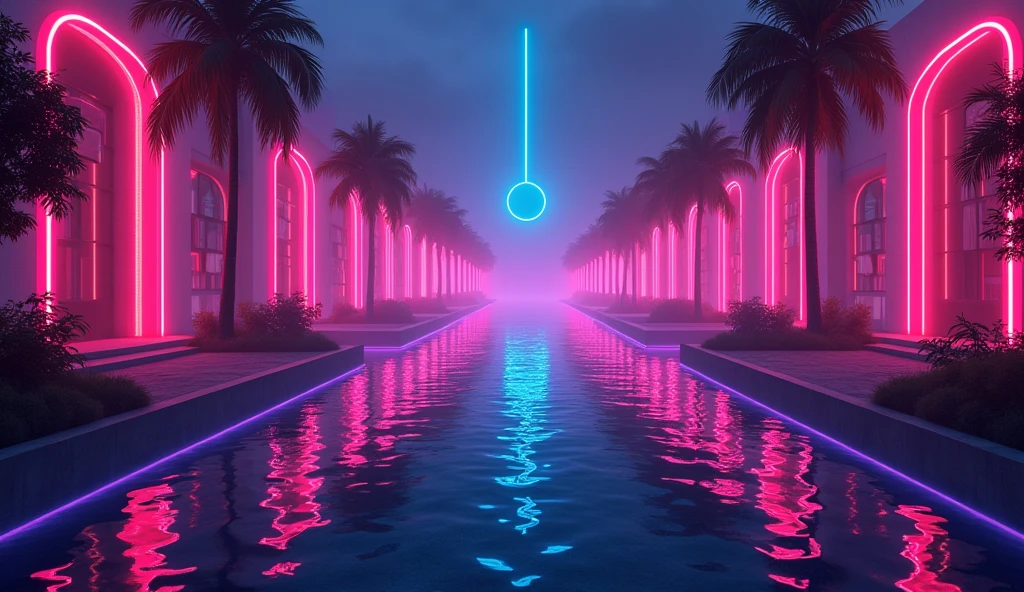 edm music, illustration, Neon Energy