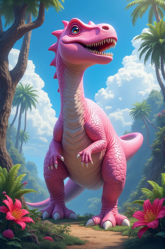 Pink dinosaur 