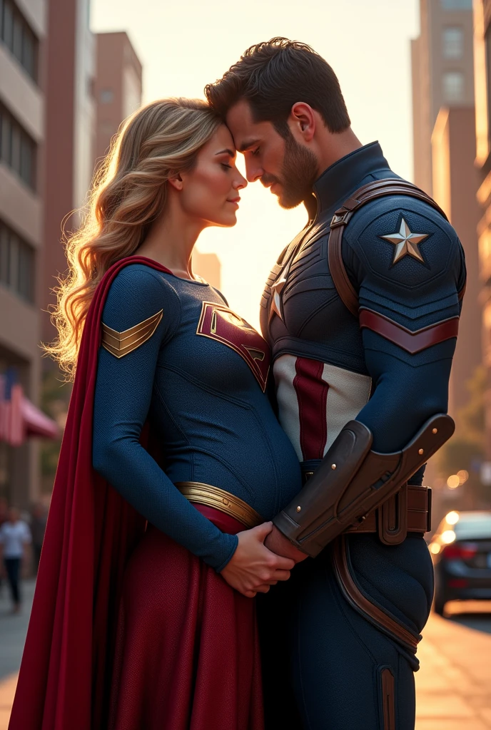 Supergirl pregnant with the captain america