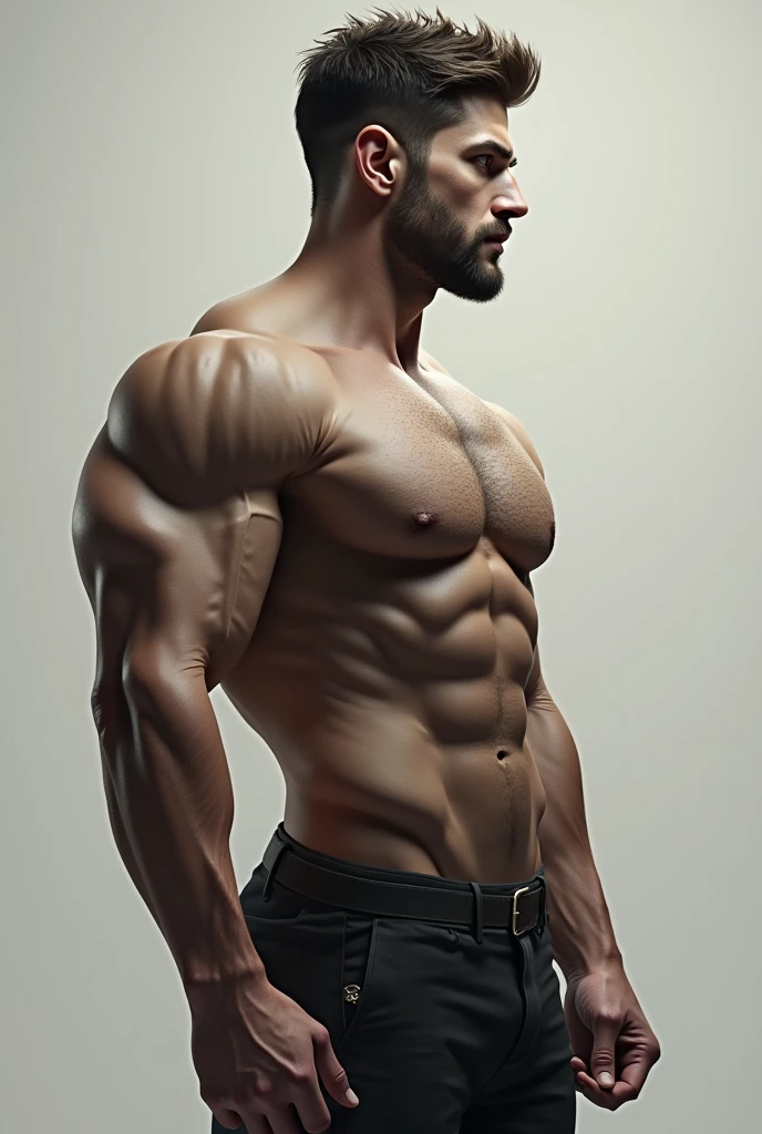 full body side profile male
