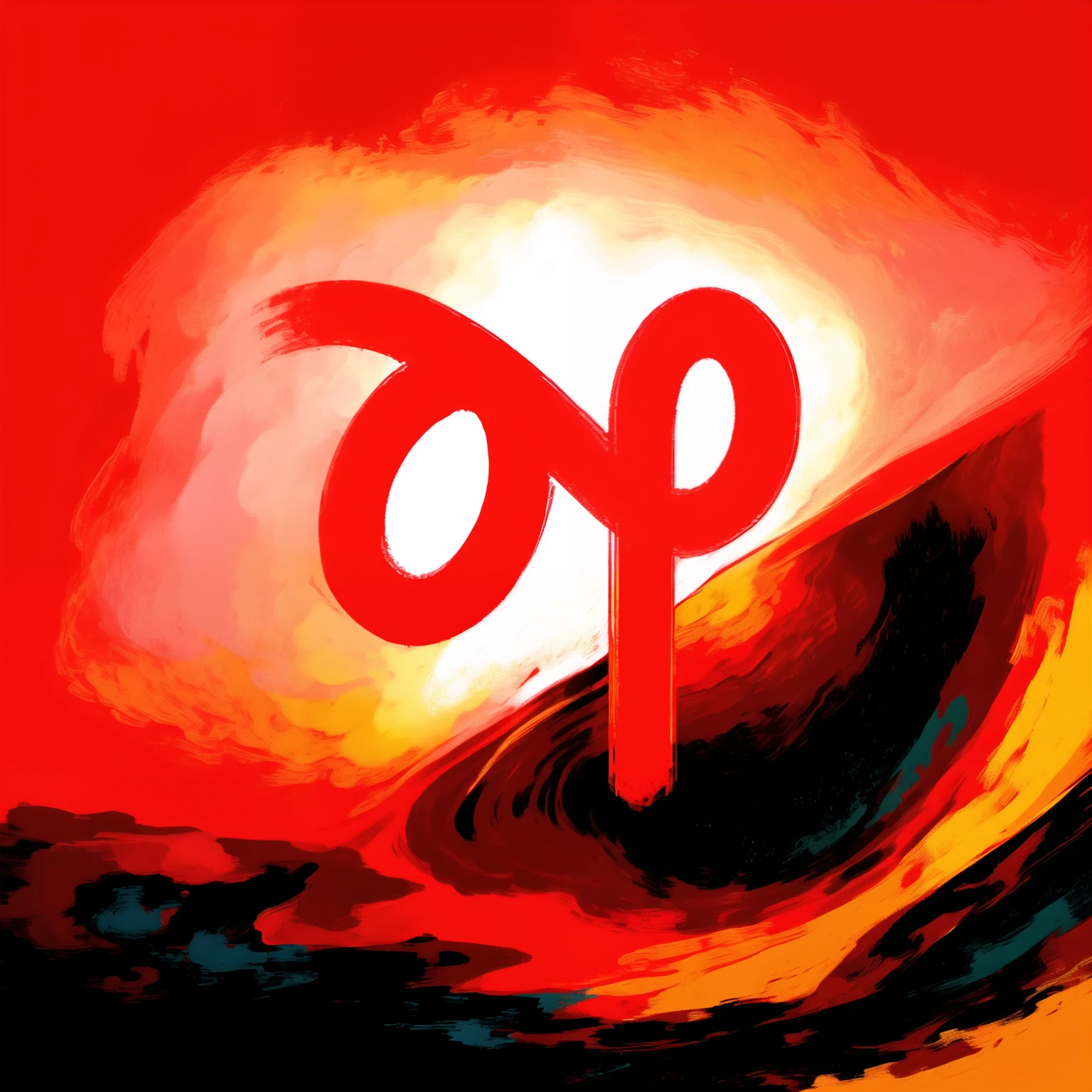 Close-up with red circle on top, number, photoshop , 用红色和orange color墨水书写, stylized neon, milky, red neon light, venus symbol, photography, Neon Red, Deep Red, orange color, Light red, slope, Slight shadows at the intersection of images