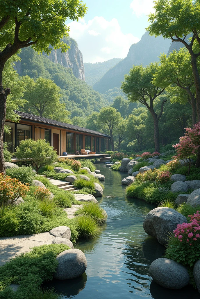 59*65 feet landscape design