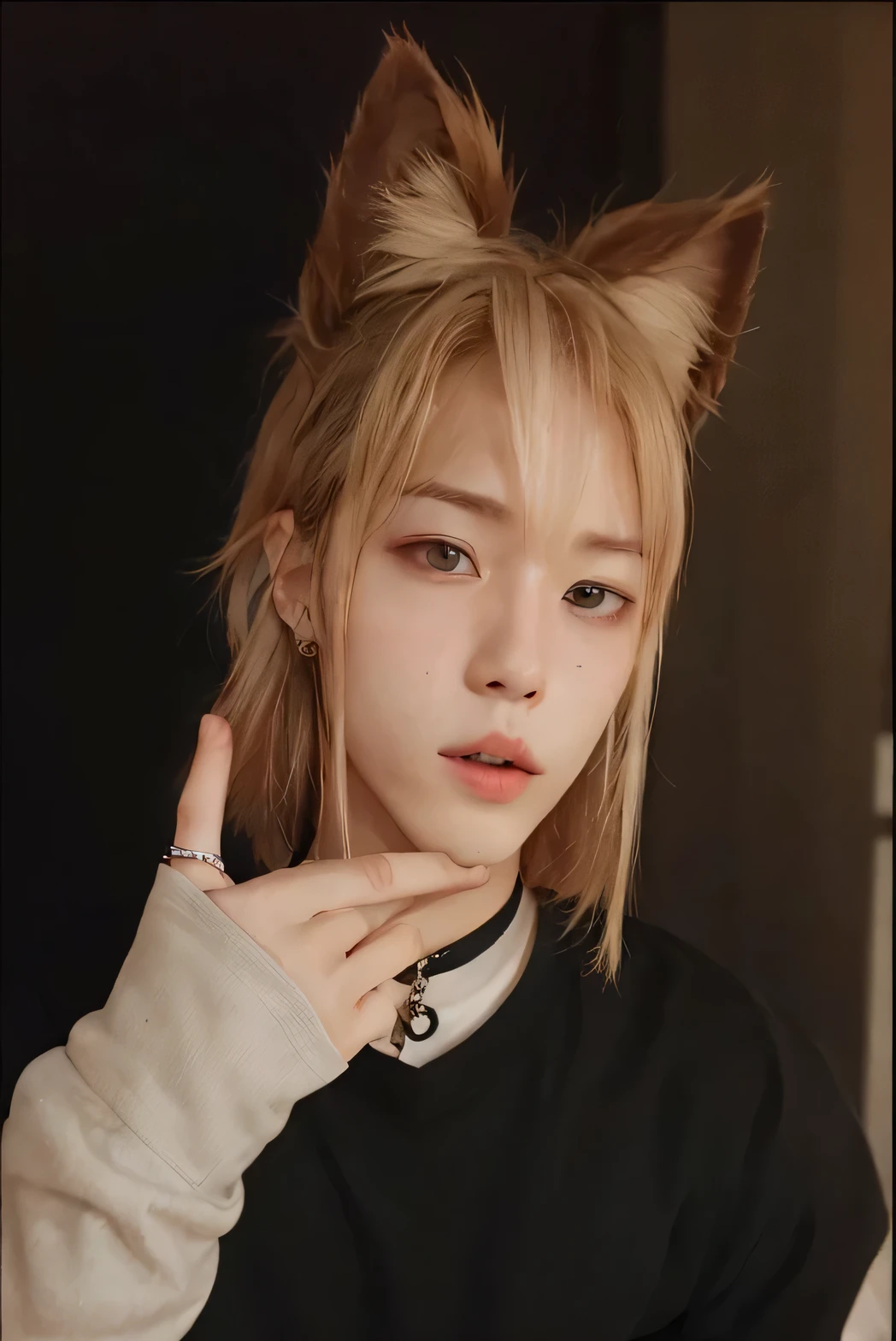 Change the original photo face to Felix Stray Kids, use Lora to change face. Lee felix. Felix idol, felix face.