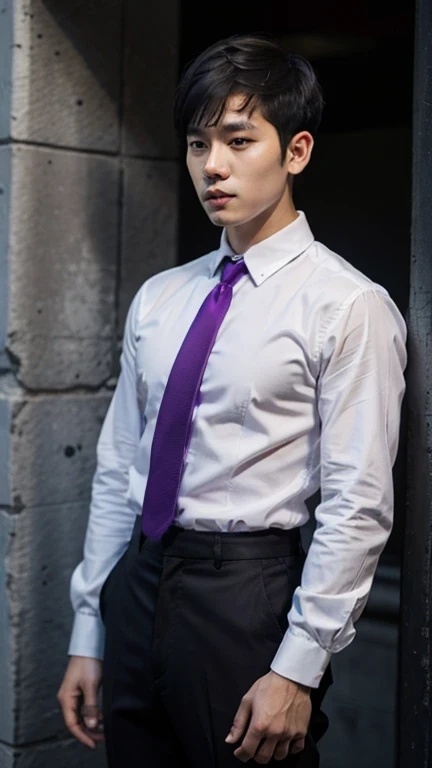 purple necktie