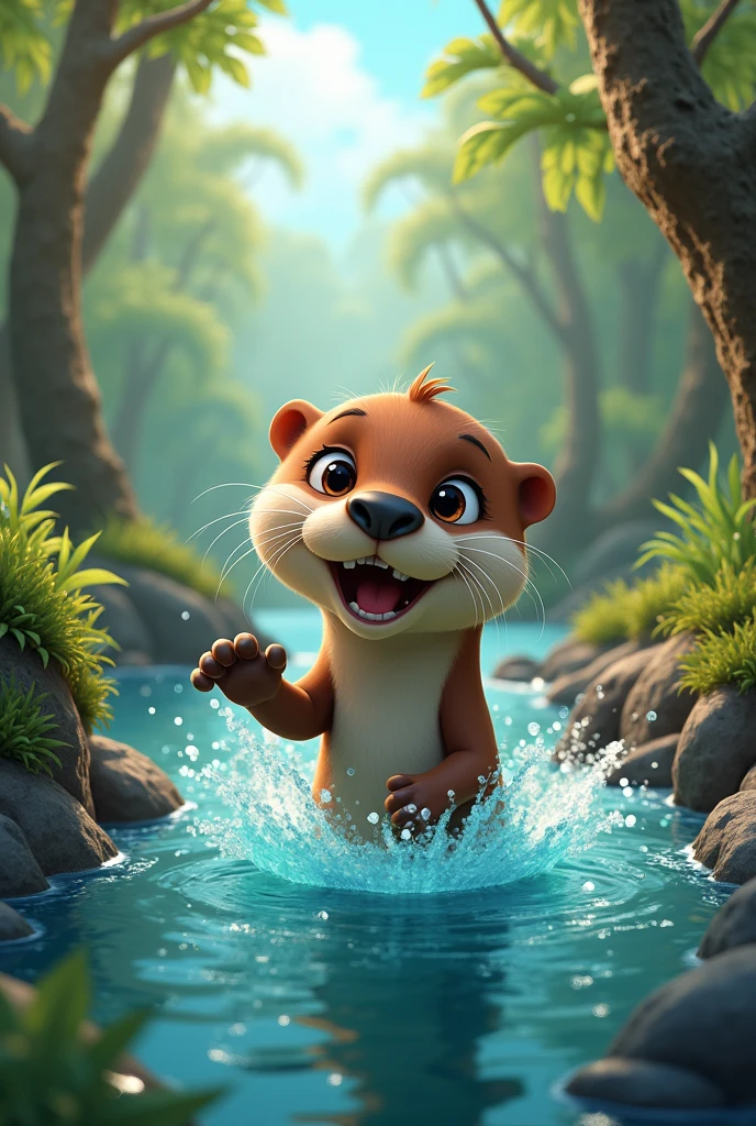 These prompts should help inspire a variety of images based on the adventures of Ollie the Otter!