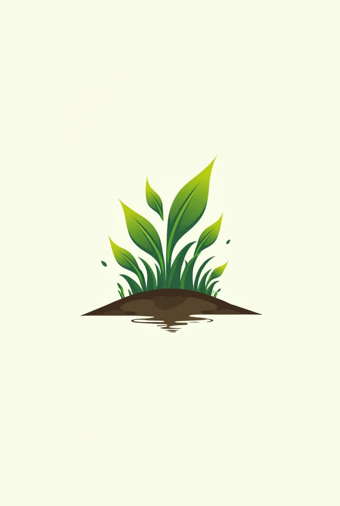 logo related to agriculture, hidden image of 2 T letters, has the image of sprouting sprouts, meaning protection