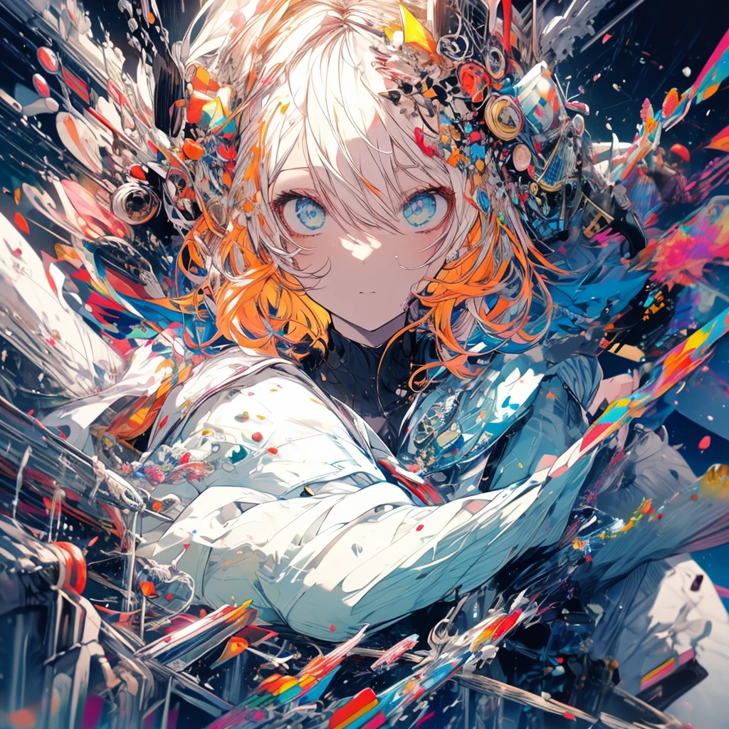 dancegirl,wearingcap,White jacket,high quality,high resolution,1girl,masterpiece,fullbody,8k, yellowhair