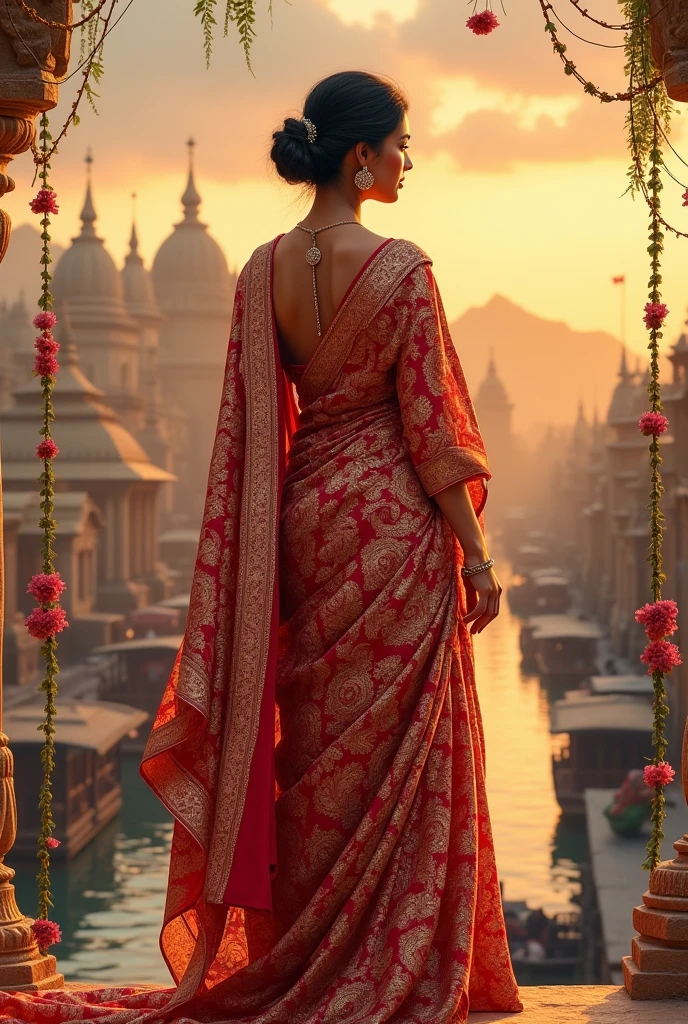 Poster for authentic Banarasi saree shop