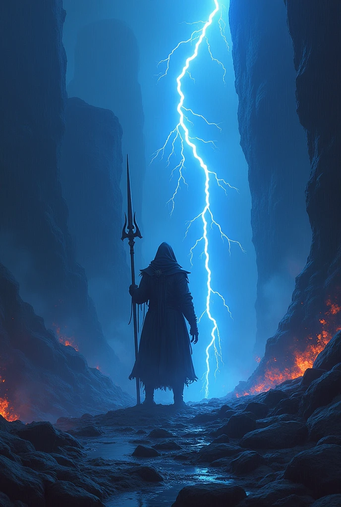 Welcome to hell,Blue lightning with black fire, spear of Longinus