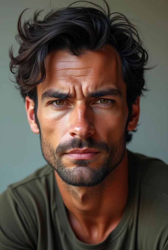 A realistic selfie of 30 years old man