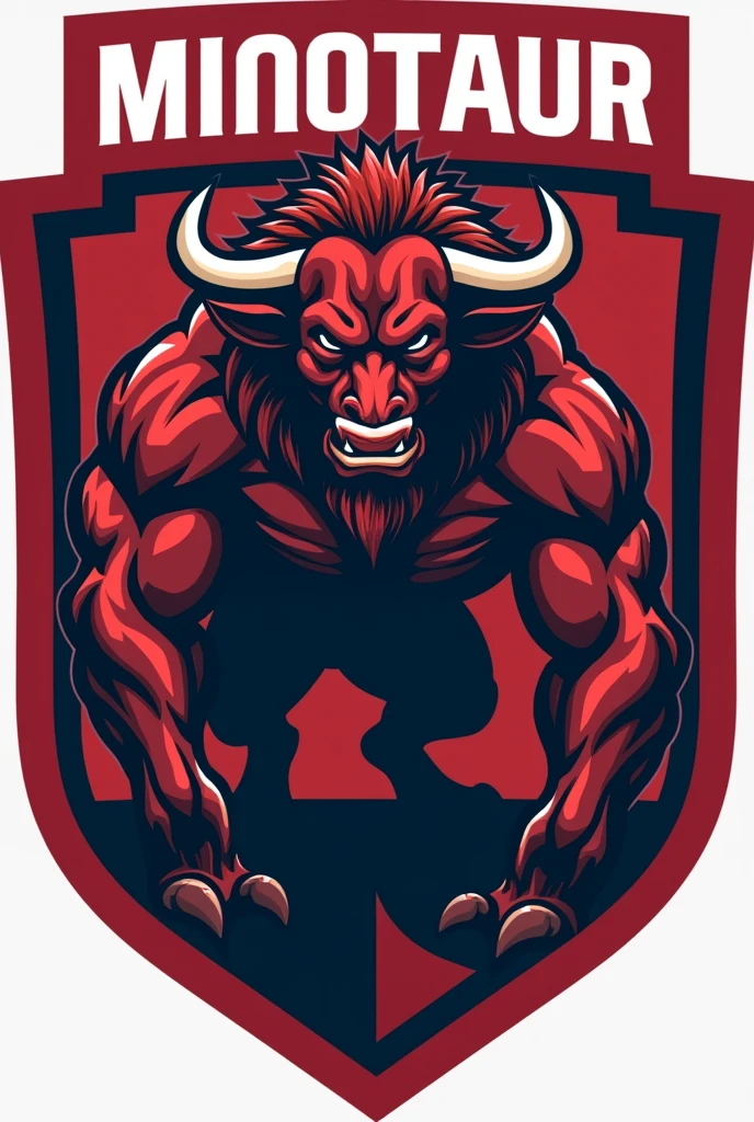 Team crest with a minotaur and minotaur written on it 