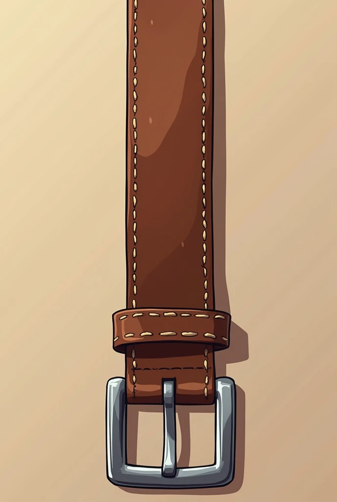 object, brown leather belt, stretched, anime, 4k