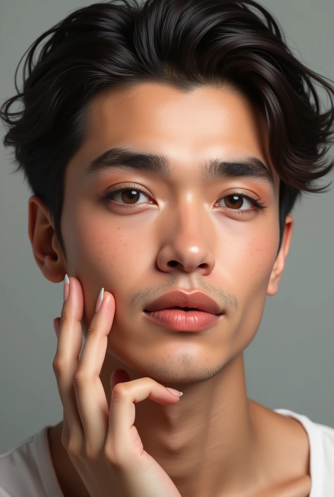Ronald has put on makeup