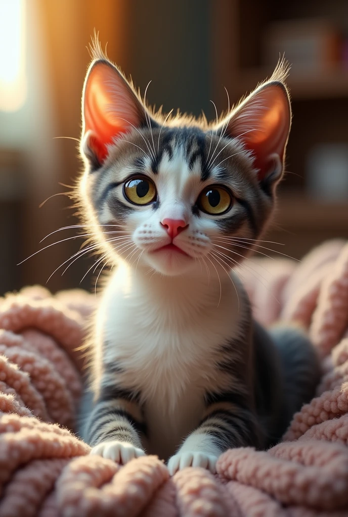 Cat has put on makeup